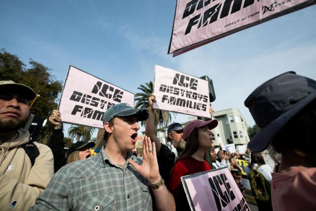 (260131) -- SAN FRANCISCO, Jan. 31, 2026 (Xinhua) -- People attend a rally in San Francisco, the United States, Jan. 30, 2026. Protesters gathered across the United States on Friday for a nationwide general strike against federal immigration enforcement operations and the recent fatal shootings by immigration agents.
TO GO WITH "Roundup: Anti-ICE protests held across U.S." (Photo by Ziyu Julian Zhu/Xinhua)