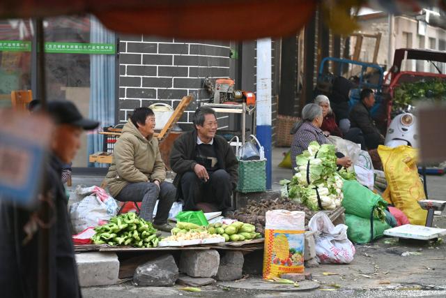 (260201) -- LIUZHOU, Feb. 1, 2026 (Xinhua) -- People sell vegetable at a street market at Baipeng Town of Liujiang District in Liuzhou City, south China's Guangxi Zhuang Autonomous Region, Jan. 13, 2026. In recent years, Liujiang District has relied on its thriving rural industries, vibrant agricultural economy and convenient urban transportation network to upgrade and transform local rural markets in a bid to stimulate their vitality.
   Those dynamic markets have promoted the integration of local agriculture, culture and tourism, increasing jobs and incomes for locals and helping contribute to rural revitalization. (Xinhua/Huang Xiaobang)