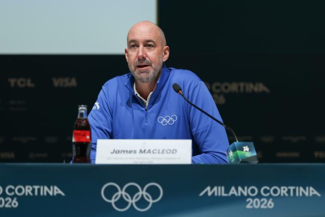 (260201) -- MILAN, Feb. 1, 2026 (Xinhua) -- International Olympic Committee (IOC) Director of NOC Relations, Olympic Solidarity & Olympism365 James Macleod attends the IOC Executive Board press conference at the main press center of Milan-Cortina 2026 Olympic Winter Games in Milan, Italy, Feb. 1, 2026. (Xinhua/Du Xiaoyi)