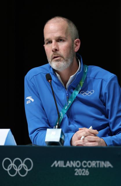 (260201) -- MILAN, Feb. 1, 2026 (Xinhua) -- International Olympic Committee (IOC) Sports Director Pierre Ducrey attends the IOC Executive Board press conference at the main press center of Milan-Cortina 2026 Olympic Winter Games in Milan, Italy, Feb. 1, 2026. (Xinhua/Du Xiaoyi)