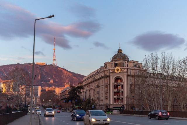(260202) -- TBILISI, Feb. 2, 2026 (Xinhua) -- This photo taken on Jan. 31, 2026 shows a view of Tbilisi, capital of Georgia. (Xinhua/Chen Junfeng)