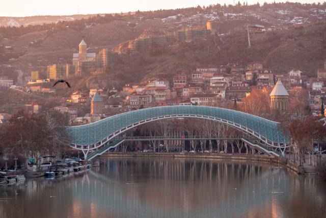 (260202) -- TBILISI, Feb. 2, 2026 (Xinhua) -- This photo taken on Jan. 31, 2026 shows a view of Tbilisi, capital of Georgia. (Xinhua/Chen Junfeng)