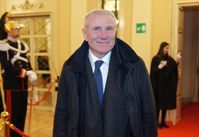(260202) -- MILAN, Feb. 2, 2026 (Xinhua) -- IOC member Sergey Bubka arrives for the opening ceremony of the 145th IOC Session at La Scala Theatre in Milan, Italy on Feb. 2, 2026. (Xinhua/Sun Fei)