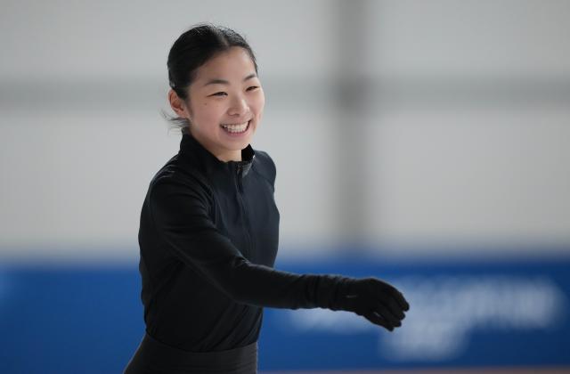 (260203) -- MILAN, Feb. 3, 2026 (Xinhua) -- Zhang Ruiyang of China attends a figure skating training session ahead of the 2026 Milan-Cortina Winter Olympics at Milano Ice Skating Arena in Milan, Italy, Feb. 3, 2026. (Xinhua/Xue Yuge)