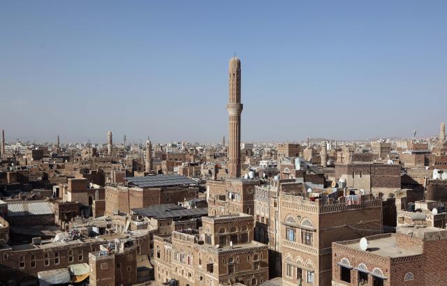 (260203) -- SANAA, Feb. 3, 2026 (Xinhua) -- Photo taken on Feb. 3, 2026 shows historical buildings in the UNESCO-listed Old City of Sanaa, Yemen. Yemen's UNESCO-listed Old City of Sanaa is home to over 6,000 unique multi-story mud-brick structures dating back 2,500 years. (Photo by Mohammed Mohammed/Xinhua)