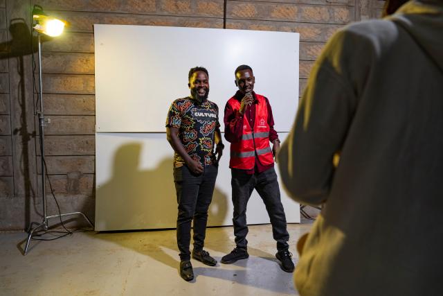 (260206) -- NAIROBI, Feb. 6, 2026 (Xinhua) -- Fanuel Mulwa (L) receives an interview during the finals of Sing for Africa, a Chinese-supported musical talent show in Nairobi, Kenya, Dec. 29, 2025.
  Fanuel Mulwa was over the moon after outperforming dozens of contestants to win Sing for Africa, a Chinese-supported musical talent show launched in Nairobi, Kenya's capital, in November 2025.
   The artist competed in every episode of the contest, impressing judges with his smooth vocals, confidence, and commanding stage presence.
   "The experience was good, and the artists were highly competitive. During the auditions, I performed a song called Kwaheri -- the Swahili word for goodbye -- as a way of moving on from a previous heartbreak," Mulwa told Xinhua ahead of the finals.
   Meeting local music legends during auditions at a studio in Nairobi was uplifting, he said, adding that encouragement from judges pushed him to refine his craft and aim for victory in a contest that captivated audiences in Kenya and beyond.
   Mulwa said the experience sharpened his songwriting skills, and he plans to use the prize money of one million Kenyan shillings (about 7,700 U.S. dollars) to set up a studio to nurture the next generation of musical talent in the country.
    TO GO WITH "Feature: Chinese-backed musical talent show unlocks creative genius of Kenyan youth" (Xinhua/Xie Jianfei)
