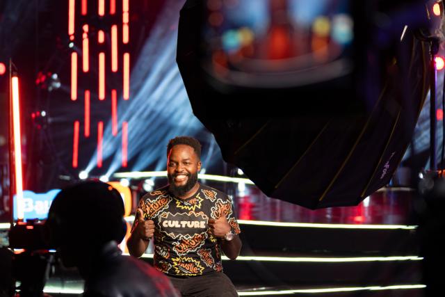 (260206) -- NAIROBI, Feb. 6, 2026 (Xinhua) -- Fanuel Mulwa receives an interview during the finals of Sing for Africa, a Chinese-supported musical talent show in Nairobi, Kenya, Dec. 29, 2025.
  Fanuel Mulwa was over the moon after outperforming dozens of contestants to win Sing for Africa, a Chinese-supported musical talent show launched in Nairobi, Kenya's capital, in November 2025.
   The artist competed in every episode of the contest, impressing judges with his smooth vocals, confidence, and commanding stage presence.
   "The experience was good, and the artists were highly competitive. During the auditions, I performed a song called Kwaheri -- the Swahili word for goodbye -- as a way of moving on from a previous heartbreak," Mulwa told Xinhua ahead of the finals.
   Meeting local music legends during auditions at a studio in Nairobi was uplifting, he said, adding that encouragement from judges pushed him to refine his craft and aim for victory in a contest that captivated audiences in Kenya and beyond.
   Mulwa said the experience sharpened his songwriting skills, and he plans to use the prize money of one million Kenyan shillings (about 7,700 U.S. dollars) to set up a studio to nurture the next generation of musical talent in the country.
    TO GO WITH "Feature: Chinese-backed musical talent show unlocks creative genius of Kenyan youth" (Xinhua/Xie Jianfei)