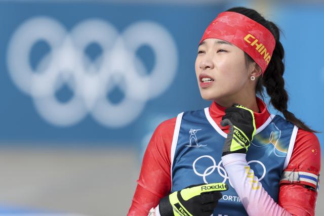 (260206) -- ANTERSELVA, Feb. 6, 2026 (Xinhua) -- Biathlon athlete Chu Yuanmeng of China takes part in a training session ahead of the Milan-Cortina 2026 Olympic Winter Games in Anterselva, Italy, Feb. 6, 2026. (Xinhua/Zhang Tao)