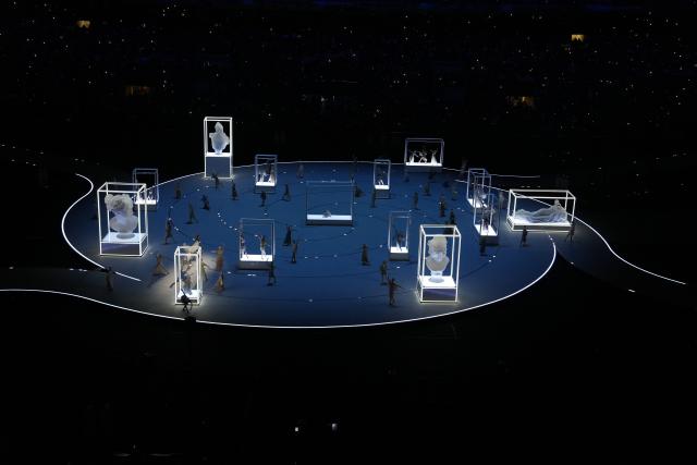 (260206) -- MILAN, Feb. 6, 2026 (Xinhua) -- The opening ceremony of the Milan-Cortina 2026 Olympic Winter Games is held at the San Siro Olympic Stadium in Milan, Italy, Feb. 6, 2026. (Xinhua/Cheng Min)