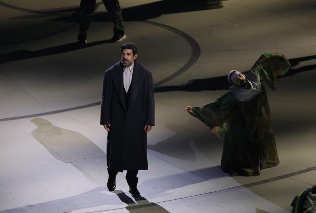 (260206) -- MILAN, Feb. 6, 2026 (Xinhua) -- Artists perform during the opening ceremony of the Milan-Cortina 2026 Olympic Winter Games at the San Siro Olympic Stadium in Milan, Italy, Feb. 6, 2026. (Xinhua/Wang Kaiyan)