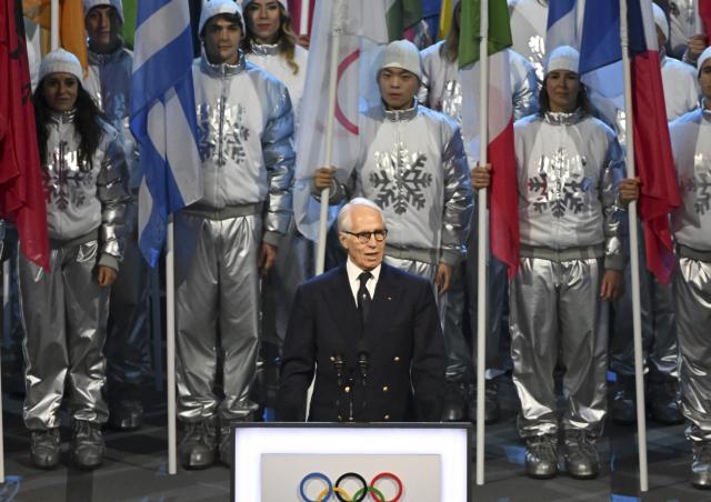 (260207) -- MILAN, Feb. 7, 2026 (Xinhua) -- Giovanni Malago, president of the Milan-Cortina 2026 Organizing Committee, addresses the opening ceremony of the Milan-Cortina 2026 Olympic Winter Games at the San Siro Olympic Stadium in Milan, Italy, Feb. 6, 2026. (Xinhua/Zhang Haofu)