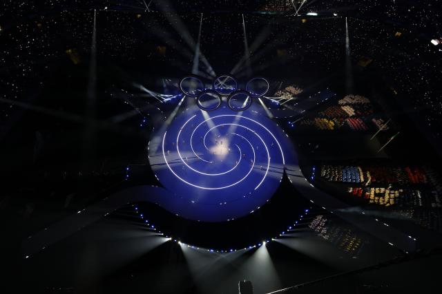 (260207) -- MILAN, Feb. 7, 2026 (Xinhua) -- Artists perform during the opening ceremony of the Milan-Cortina 2026 Olympic Winter Games at the San Siro Olympic Stadium in Milan, Italy, Feb. 6, 2026. (Xinhua/Chen Yichen)