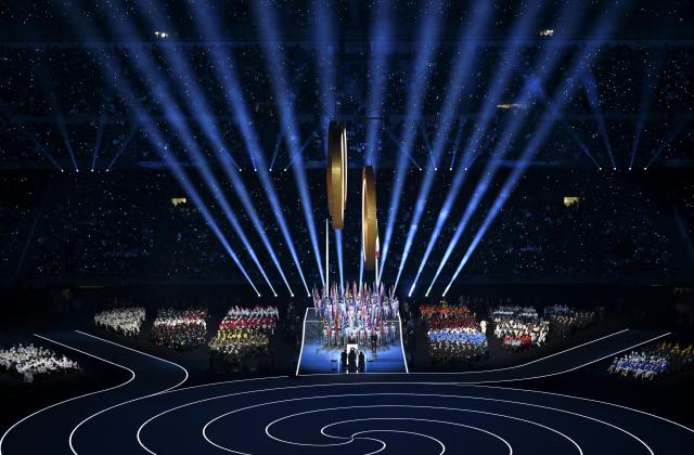 (260207) -- MILAN, Feb. 7, 2026 (Xinhua) -- This photo taken on Feb. 6, 2026 shows the opening ceremony of the Milan-Cortina 2026 Olympic Winter Games at the San Siro Olympic Stadium in Milan, Italy. (Xinhua/Zhang Haofu)