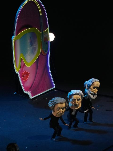 (260207) -- MILAN, Feb. 7, 2026 (Xinhua) -- Artists perform during the opening ceremony of the Milan-Cortina 2026 Olympic Winter Games at the San Siro Olympic Stadium in Milan, Italy, Feb. 6, 2026. (Xinhua/Cheng Min)