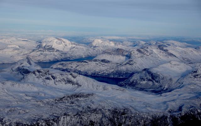 (260207) -- NUUK, Feb. 7, 2026 (Xinhua) -- An aerial photo taken on Feb. 6, 2026 shows the scenery in Greenland, an autonomous territory of Denmark. (Xinhua/Li Ying)