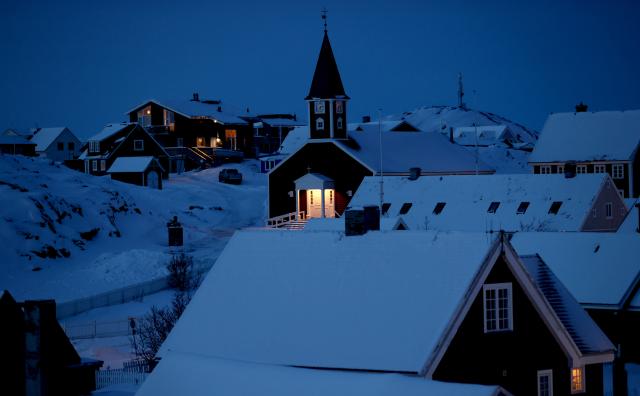 (260207) -- NUUK, Feb. 7, 2026 (Xinhua) -- This photo taken on Feb. 6, 2026 shows the scenery in Nuuk, Greenland, an autonomous territory of Denmark. (Xinhua/Li Ying)