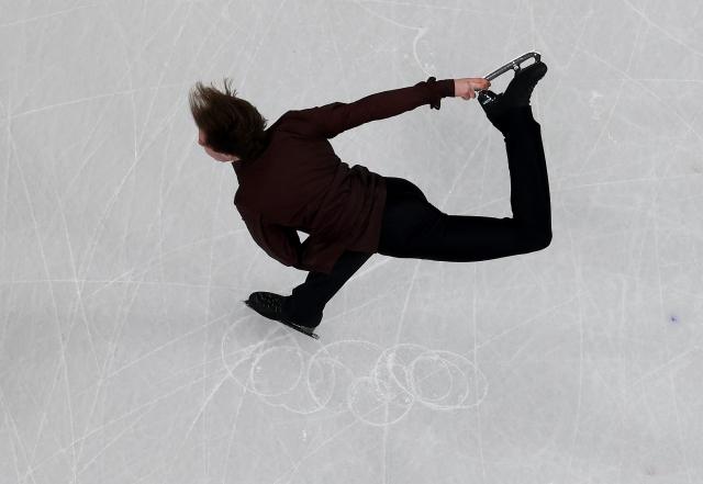 (260207) -- MILAN, Feb. 7, 2026 (Xinhua) -- Nika Egadze of Georgia competes during the short program of men single skating for figure skating team event at the Milan-Cortina 2026 Olympic Winter Games in Milan, Italy, Feb. 7, 2026. (Xinhua/Li Ming)