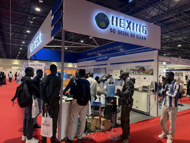 (260208) -- DIAMNIADIO, Feb. 8, 2026 (Xinhua) -- This photo taken with a mobile phone on Feb. 5, 2026 shows visitors at the booth of Livoltek, a new energy brand affiliated with China's Hexing Group, at the 5th International Electricity, Energy and Renewable Energy Exhibition held at the Abdou Diouf International Conference Center in Diamniadio, Senegal. In the packed aisles of the Abdou Diouf International Conference Center, about 30 km from Dakar, Senegal's capital, Chinese exhibitors are no longer relying on catalogue sales alone.
   At the 11th International Exhibition for Construction and Machinery and the 5th International Electricity, Energy and Renewable Energy Exhibition, both held from Thursday to Saturday, many companies are signaling a push for deeper integration into West Africa's industrial landscape.
   TO GO WITH "Economic Watch: Chinese industry in Senegal shifts from exports to local anchoring" (Xinhua/Chen Chen)