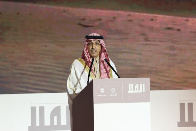 (260209) -- ALULA, Feb. 9, 2026 (Xinhua) -- Saudi Finance Minister Mohammed Aljadaan addresses the opening ceremony of the second edition of AlUla Conference for Emerging Market Economies in Alula, Saudi Arabia, Feb. 8, 2026. The second edition of AlUla Conference for Emerging Market Economies opened here on Sunday, centering on the opportunities and challenges facing emerging market economies amid profound global economic changes. (Xinhua/Luo Chen)