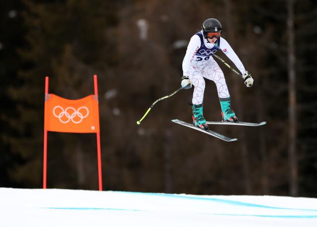 (260209) -- CORTINA D'AMPEZZO, Feb. 9, 2026 (Xinhua) -- Rebeka Jancova of Slovakia takes part in the downhill 1st official training of the alpine skiing women's team combined at the Milan-Cortina 2026 Olympic Winter Games in Cortina, Italy, Feb. 9, 2026. (Xinhua/Zhang Chenlin)