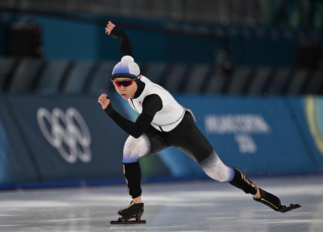 (260209) -- MILAN, Feb. 9, 2026 (Xinhua) -- Takagi Miho of Japan competes during the match of speed skating women's 1000m at the Milan-Cortina 2026 Olympic Winter Games in Milan, Italy, Feb. 9, 2026. (Xinhua/Wu Wei)