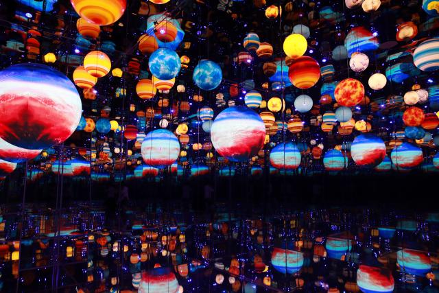 (260210) -- SYDNEY, Feb. 10, 2026 (Xinhua) -- This photo taken on Feb. 10, 2026 shows an immersive digital experience exhibition at DigiPark Sydney in Sydney, Australia. The DigiPark Sydney launched an immersive digital experience exhibition on traditional Chinese cultures, which is supported by holographic digital display technology. (Xinhua/Ma Ping)