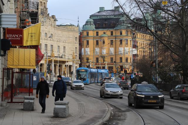 (260210) -- STOCKHOLM, Feb. 10, 2026 (Xinhua) -- Photo taken on Feb. 9, 2026 shows a street view of Stockholm, the capital of Sweden. (Xinhua/Zhu Haochen)