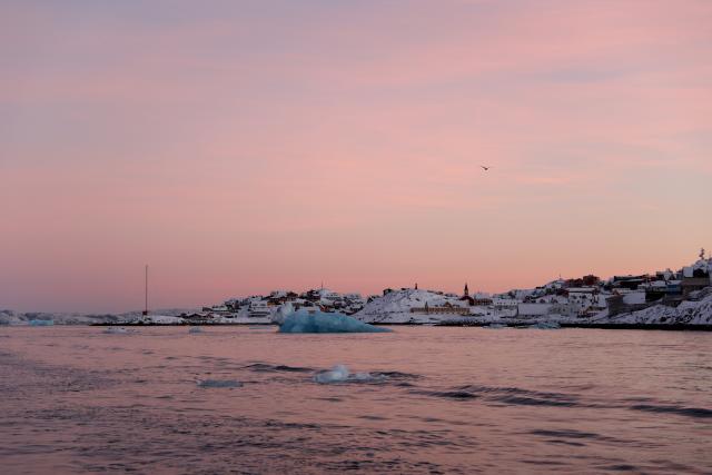 (260211) -- NUUK, Feb. 11, 2026 (Xinhua) -- This photo taken on Feb. 8, 2026 shows the scenery near Nuuk, Greenland, an autonomous territory of Denmark. (Xinhua/Li Ying)