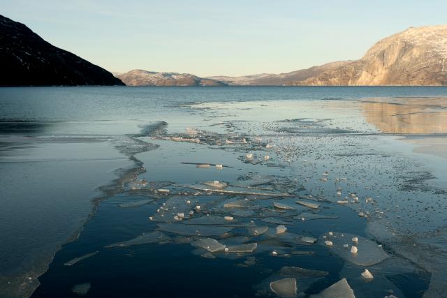 (260211) -- NUUK, Feb. 11, 2026 (Xinhua) -- This photo taken on Feb. 8, 2026 shows the scenery near Nuuk, Greenland, an autonomous territory of Denmark. (Xinhua/Li Ying)