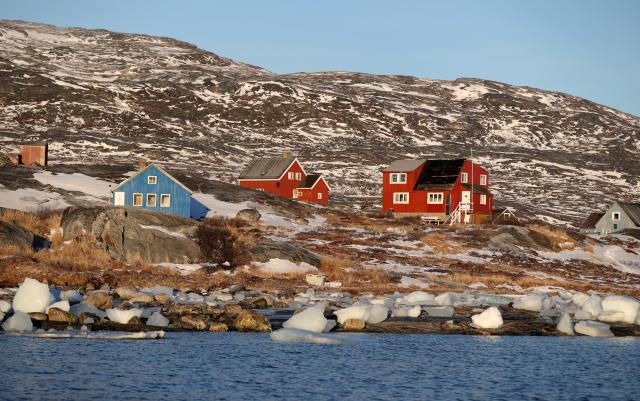 (260211) -- NUUK, Feb. 11, 2026 (Xinhua) -- This photo taken on Feb. 8, 2026 shows the scenery near Nuuk, Greenland, an autonomous territory of Denmark. (Xinhua/Li Ying)
