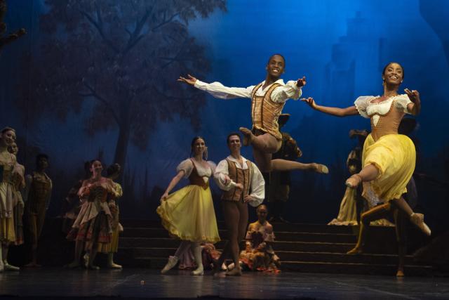 (260211) -- JOHANNESBURG, Feb. 11, 2026 (Xinhua) -- Dancers of the Johannesburg Ballet perform Giselle during a dress rehearsal in Johannesburg, South Africa, Feb. 11, 2026. Marking its 25th anniversary, the Johannesburg Ballet will present Giselle at the Johannesburg Theatre from Feb. 12 to 15, 2026. (Photo by Ihsaan Haffejee/Xinhua)