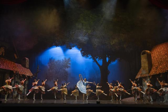 (260211) -- JOHANNESBURG, Feb. 11, 2026 (Xinhua) -- Dancers of the Johannesburg Ballet perform Giselle during a dress rehearsal in Johannesburg, South Africa, Feb. 11, 2026. Marking its 25th anniversary, the Johannesburg Ballet will present Giselle at the Johannesburg Theatre from Feb. 12 to 15, 2026. (Photo by Ihsaan Haffejee/Xinhua)