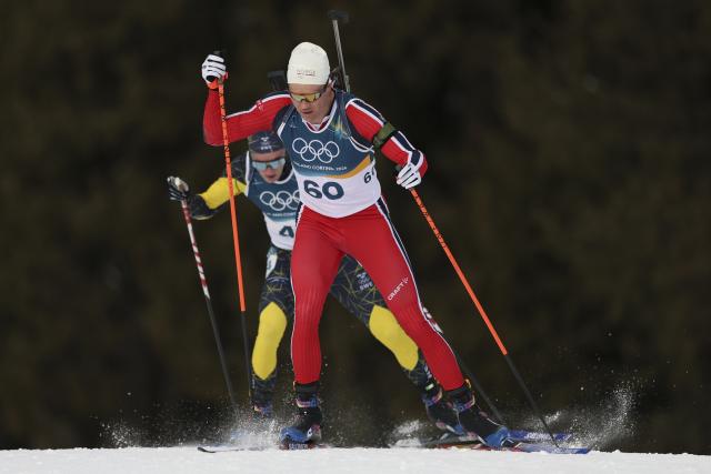 (260213) -- ANTERSELVA, Feb. 13, 2026 (Xinhua) -- Vetle Sjaastad Christiansen of Norway competes during the biathlon men's 10km sprint event at the Milan-Cortina 2026 Olympic Winter Games in Anterselva, Italy, Feb. 13, 2026. (Xinhua/Zhang Tao)