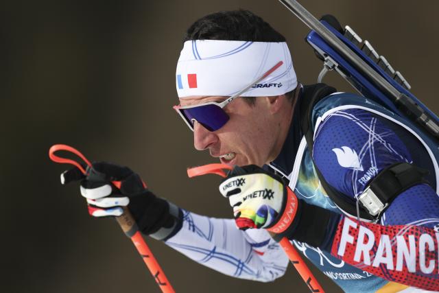 (260213) -- ANTERSELVA, Feb. 13, 2026 (Xinhua) -- Quentin Fillon Maillet of France competes during the biathlon men's 10km sprint event at the Milan-Cortina 2026 Olympic Winter Games in Anterselva, Italy, Feb. 13, 2026. (Xinhua/Zhang Tao)