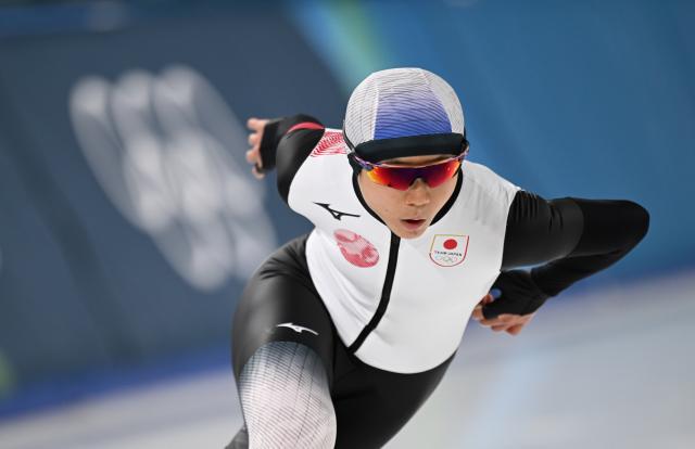 (260215) -- MILAN, Feb. 15, 2026 (Xinhua) -- Takagi Miho of Japan competes during the speed skating women's 500m final match at the Milan-Cortina 2026 Olympic Winter Games in Milan, Italy, Feb. 15, 2026. (Xinhua/Wu Wei)