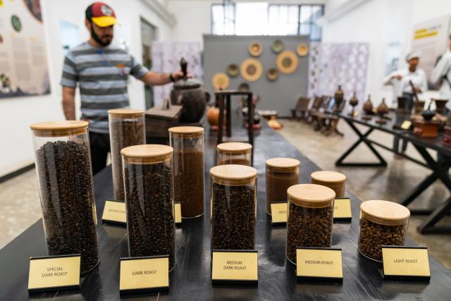 (260216) -- ADDIS ABABA, Feb. 16, 2026 (Xinhua) -- People visit a coffee processing plant in Addis Ababa, Ethiopia, Feb. 13, 2026.
  Regarded as the origin of Arabica coffee, Ethiopia is one of Africa's largest producers and exporters of the commodity. Coffee production is seen as the backbone of the country's agriculture-led economy.
  Widely recognized for its quality and rich flavors, ranging from winy to fruity and chocolatey, the country's coffee has been in great demand across the globe. (Xinhua/Xie Jianfei)