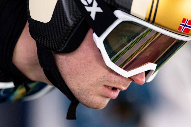 (260217) -- PREDAZZO, Feb. 17, 2026 (Xinhua) -- Kristoffer Eriksen Sundal of Norway competes during the trial round of the ski jumping men's super team event at the Milan-Cortina 2026 Olympic Winter Games in Predazzo, Italy, Feb. 16, 2026. (Xinhua/Huang Wei)