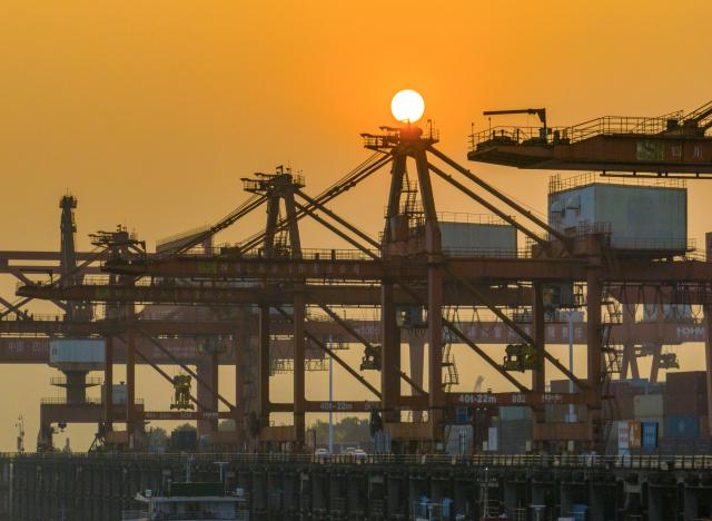 (260217) -- BEIJING, Feb. 17, 2026 (Xinhua) -- A drone photo taken on Dec. 10, 2025 shows a view of the Yibin Port in Yibin, southwest China's Sichuan Province. (Photo by Zhuang Geer/Xinhua)