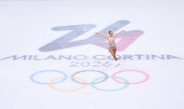 (260217) -- MILAN, Feb. 17, 2026 (Xinhua) -- Loena Hendrickx of Belgium competes during the short program match of figure skating women single skating at the Milan-Cortina 2026 Olympic Winter Games in Milan, Italy, Feb. 17, 2026. (Xinhua/Chen Yichen)