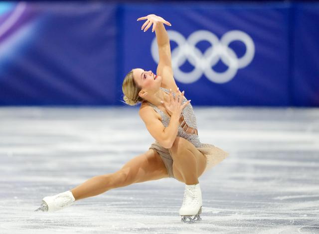 (260217) -- MILAN, Feb. 17, 2026 (Xinhua) -- Loena Hendrickx of Belgium competes during the short program match of figure skating women single skating at the Milan-Cortina 2026 Olympic Winter Games in Milan, Italy, Feb. 17, 2026. (Xinhua/Xue Yuge)