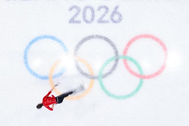 (260217) -- MILAN, Feb. 17, 2026 (Xinhua) -- Individual neutral athlete Adeliia Petrosian competes during the short program match of figure skating women single skating at the Milan-Cortina 2026 Olympic Winter Games in Milan, Italy, Feb. 17, 2026. (Xinhua/Chen Yichen)