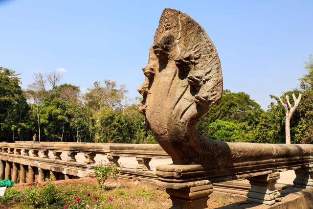 (260218) -- SIEM REAP, Feb. 18, 2026 (Xinhua) -- This photo taken on Jan. 30, 2026 shows the restored eastern causeway of the Beng Mealea temple in Siem Reap province, Cambodia. The eastern causeway of the centuries-old Beng Mealea temple in Cambodia's Angkor Archaeological Park has become stronger and more attractive following restoration under the Lancang-Mekong Cooperation (LMC) Special Fund, said an APSARA National Authority (ANA) news release on Wednesday.
TO GO WITH "Ancient temple's causeway in Cambodia's Angkor complex regains beauty after restoration with LMC special fund" (ANA/Handout via Xinhua)
