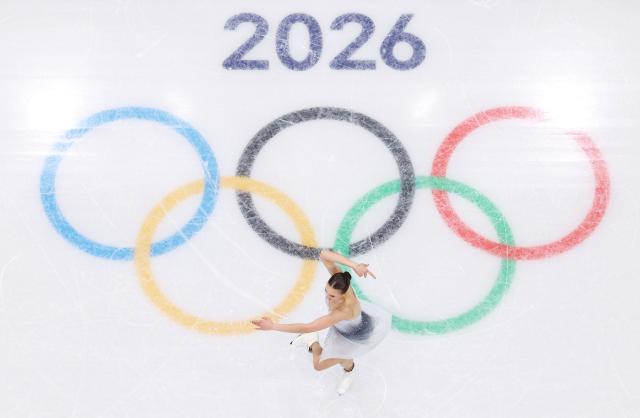 (260219) -- MILAN, Feb. 19, 2026 (Xinhua) -- Livia Kaiser of Switzerland competes during the free skating match of figure skating women single skating at the Milan-Cortina 2026 Olympic Winter Games in Milan, Italy, Feb. 19, 2026. (Xinhua/Li Ming)