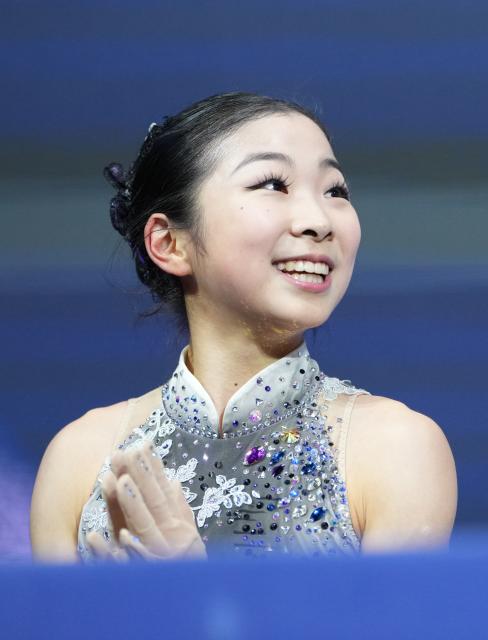 (260219) -- MILAN, Feb. 19, 2026 (Xinhua) -- Zhang Ruiyang of China waits for her score during the free skating match of figure skating women single skating at the Milan-Cortina 2026 Olympic Winter Games in Milan, Italy, Feb. 19, 2026. (Xinhua/Xue Yuge)