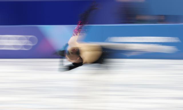 (260219) -- MILAN, Feb. 19, 2026 (Xinhua) -- Lee Haein of South Korea competes during the free skating match of figure skating women single skating at the Milan-Cortina 2026 Olympic Winter Games in Milan, Italy, Feb. 19, 2026. (Xinhua/Li Ming)