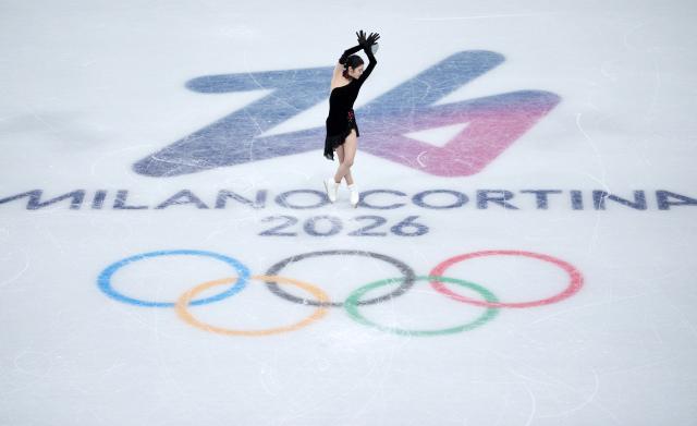 (260219) -- MILAN, Feb. 19, 2026 (Xinhua) -- Lee Haein of South Korea competes during the free skating match of figure skating women single skating at the Milan-Cortina 2026 Olympic Winter Games in Milan, Italy, Feb. 19, 2026. (Xinhua/Xue Yuge)