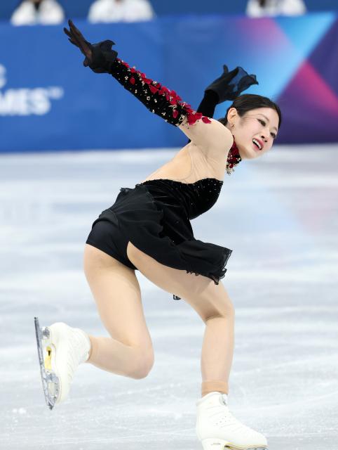 (260219) -- MILAN, Feb. 19, 2026 (Xinhua) -- Lee Haein of South Korea competes during the free skating match of figure skating women single skating at the Milan-Cortina 2026 Olympic Winter Games in Milan, Italy, Feb. 19, 2026. (Xinhua/Li Ming)