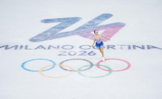 (260219) -- MILAN, Feb. 19, 2026 (Xinhua) -- Nakai Ami of Japan competes during the free skating match of figure skating women single skating at the Milan-Cortina 2026 Olympic Winter Games in Milan, Italy, Feb. 19, 2026. (Xinhua/Xue Yuge)