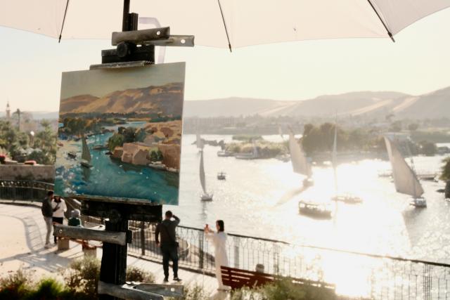 (260221) -- BEIJING, Feb. 21, 2026 (Xinhua) -- This photo taken on Feb. 20, 2026 shows a view of Aswan, Egypt. Aswan, a southern Egyptian city on upper Nile River, is one of the country's famous tourist destinations. It boasts rich cultural and natural tourism resources, attracting visitors from around the world every year. (Xinhua/Xin Mengchen)