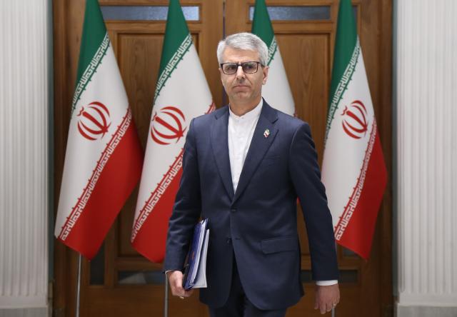 (260223) -- TEHRAN, Feb. 23, 2026 (Xinhua) -- Iranian Foreign Ministry spokesman Esmaeil Baghaei is pictured during a weekly press conference in Tehran, Iran, on Feb. 23, 2026. Iranian Foreign Ministry spokesman Esmaeil Baghaei on Monday warned that any attack by the United States against Iran, regardless of its scope and scale, will be considered an act of aggression and followed by consequences. (Xinhua/Shadati)
